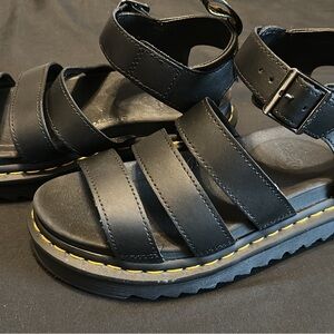 Dr. Martens Black Strappy Sandals